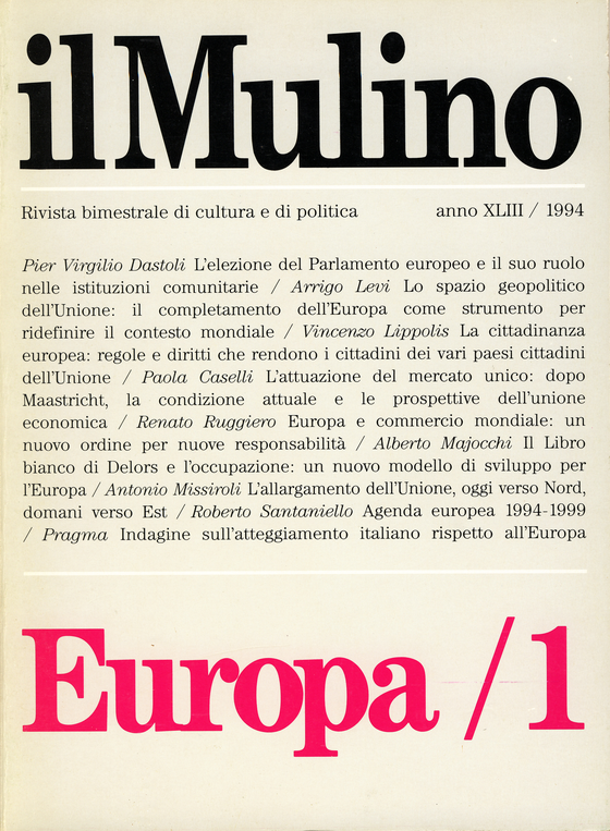 Cover del fascicolo Europa