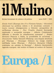 Copertina del fascicolo dell'articolo Documentazione. Una doppia struttura per l'Europa