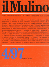 Copertina del fascicolo dell'articolo Giuseppe Dossetti, il senso delle sproporzioni