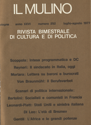 Copertina del fascicolo dell'articolo La politica estera americana nei confronti della sinistra italiana, 1945-1976
