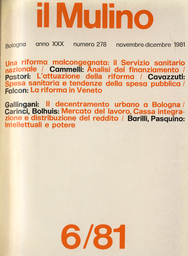 Copertina del fascicolo dell'articolo Regioni e riforma sanitaria: il caso del Veneto