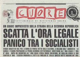 Copertina della news 22 luglio 1989: <br>la prima festa di «Cuore»